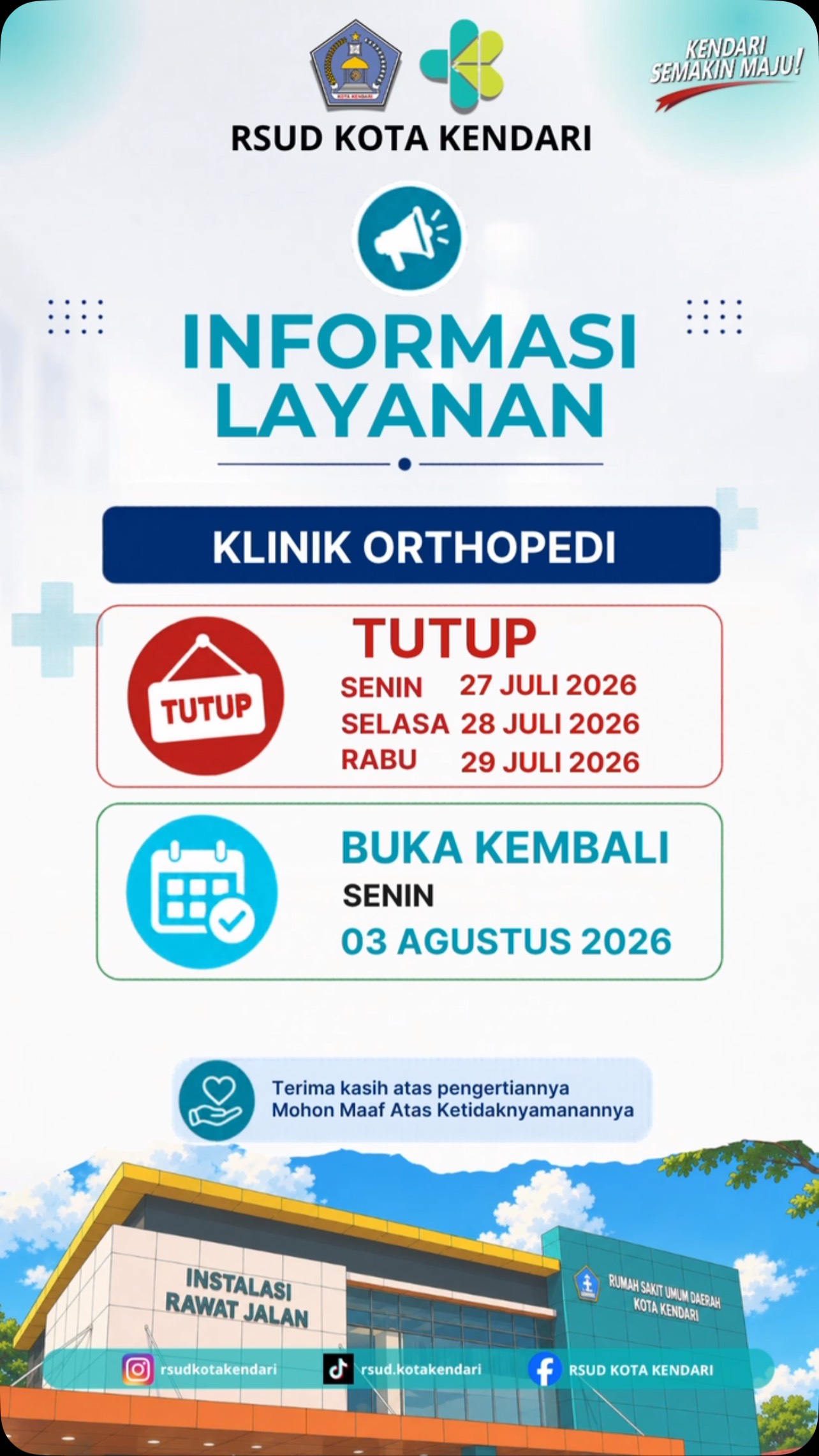 INFORMASI LAYANAN KLINIK ORTHOPEDI