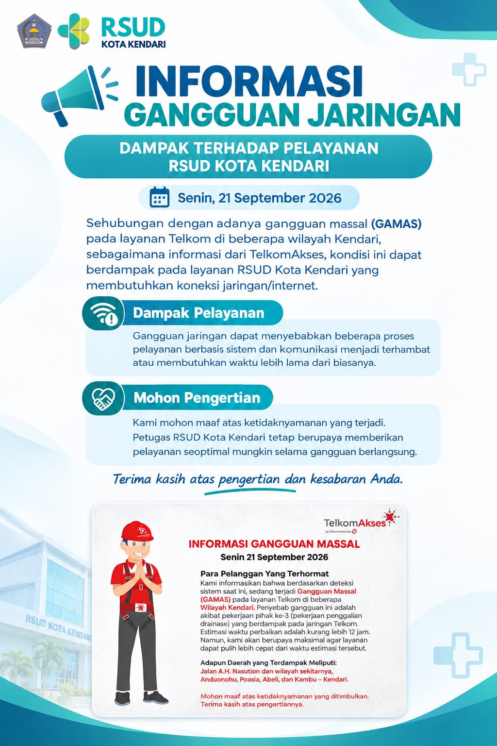 Informasi Gangguan Jaringan