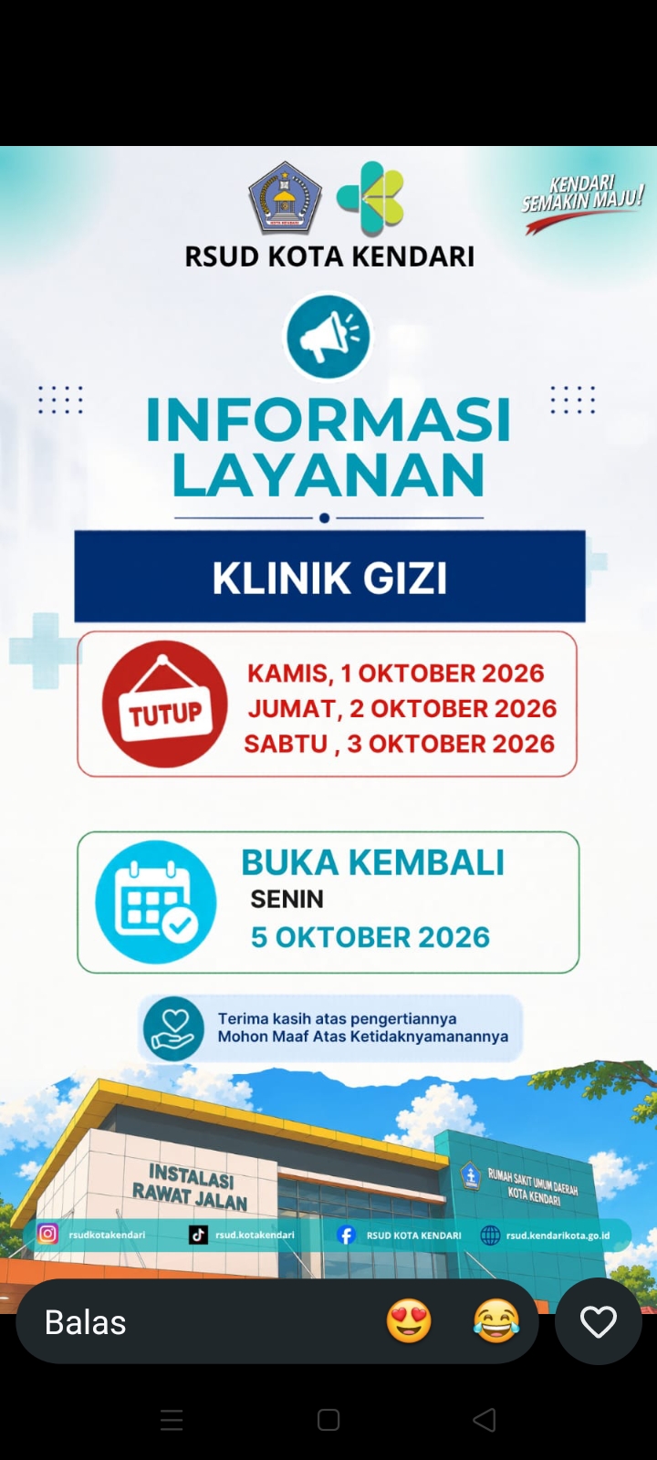 Informasi Layanan/Tutup